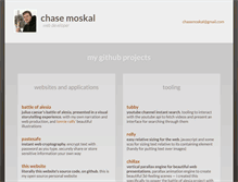 Tablet Screenshot of chasemoskal.com